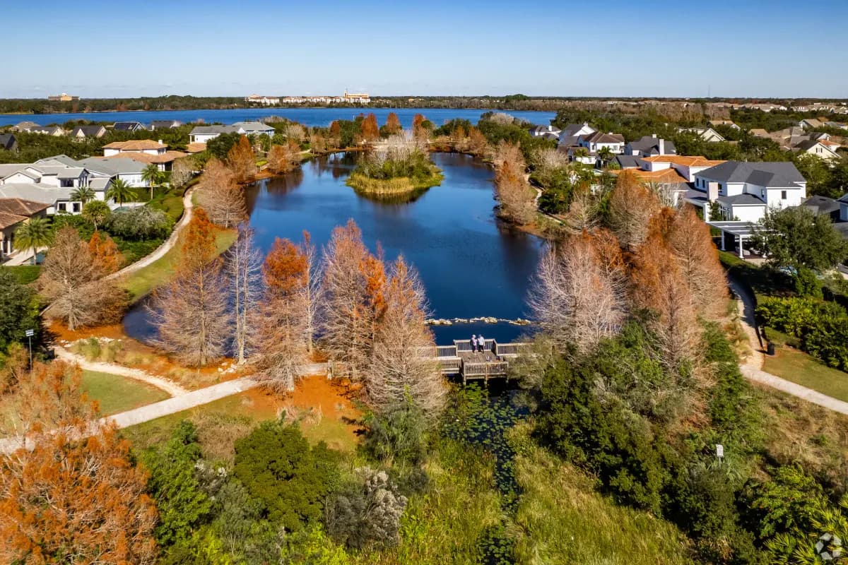 Lakeside homes in Baldwin Park, Orlando, Florida
