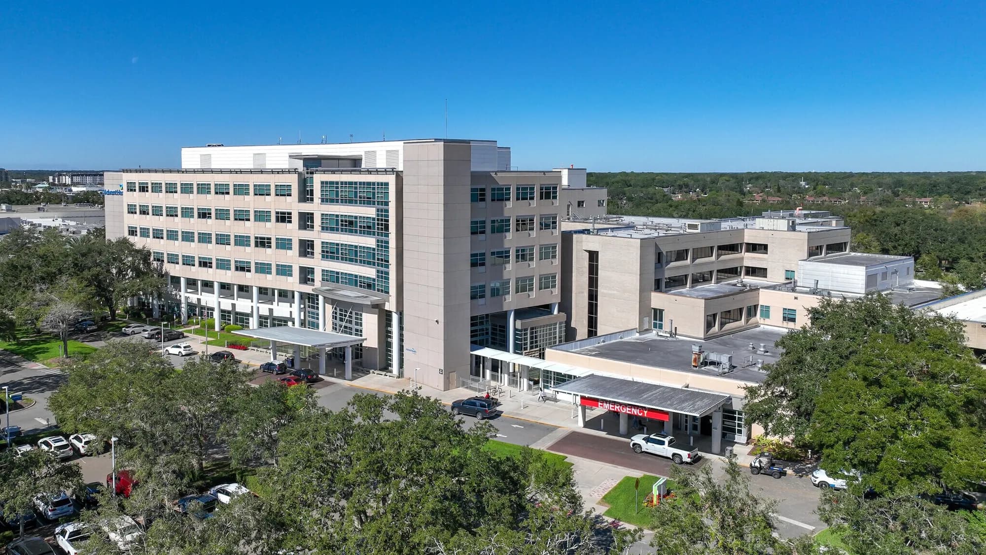 An AdventHealth hospital campus in Central Florida