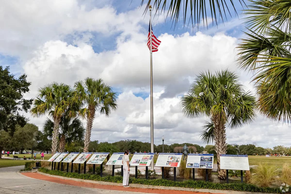 Lone Sailor Navy memorial in Baldwin Park, Orlando