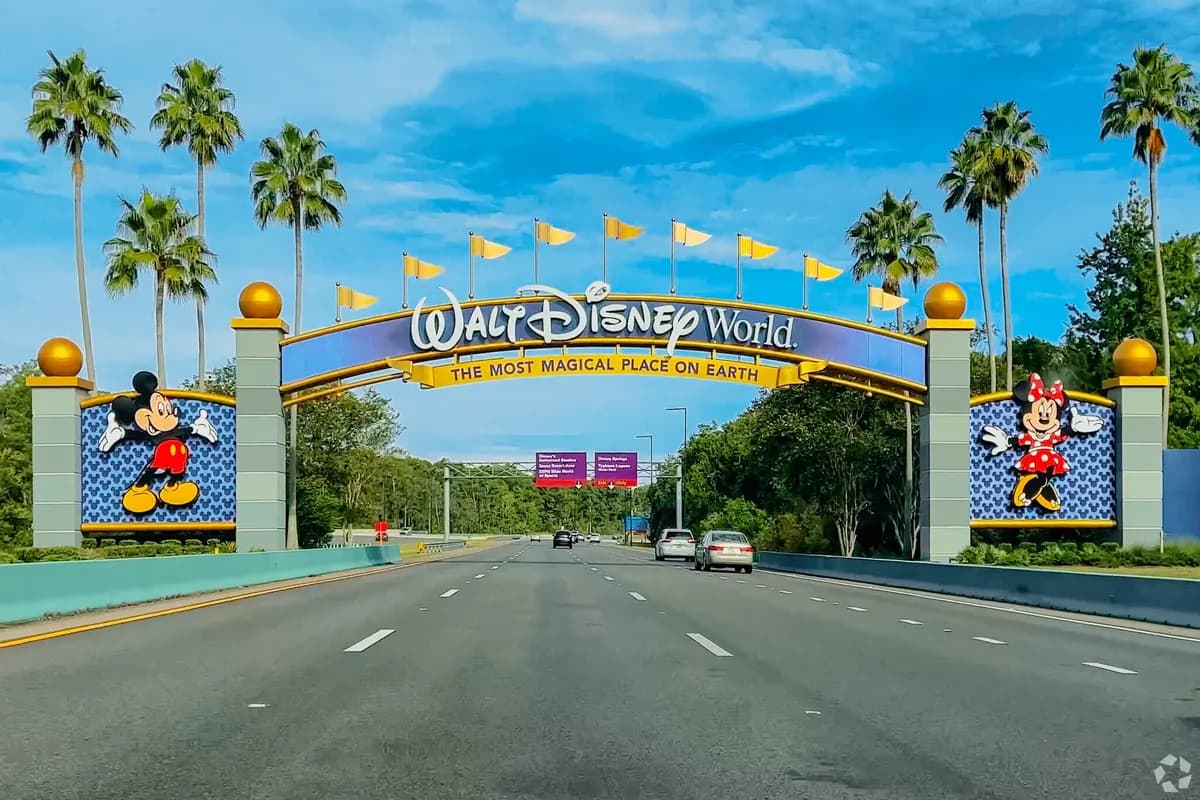 Walt Disney World, a twenty minute drive from Kissimmee