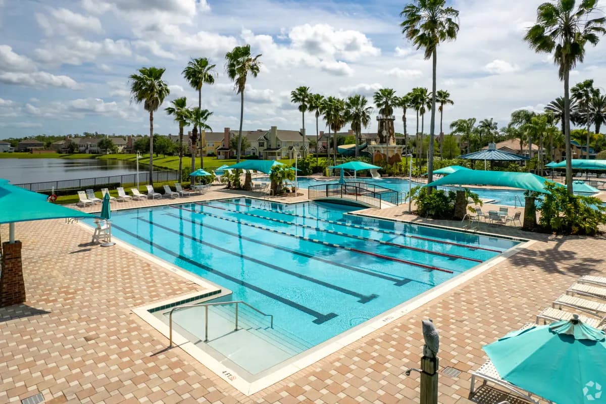 Vista Lakes clubhouse pool in Lee Vista, Orlando