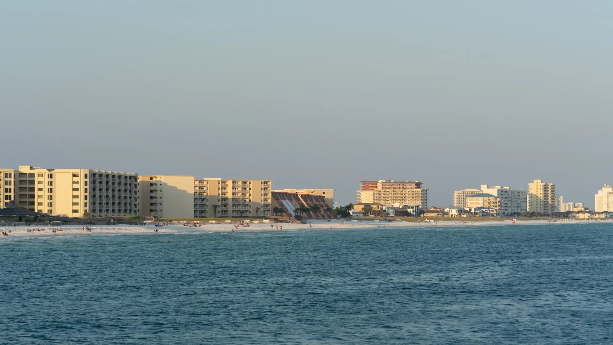 Beachfront buildings at Destin, Florida