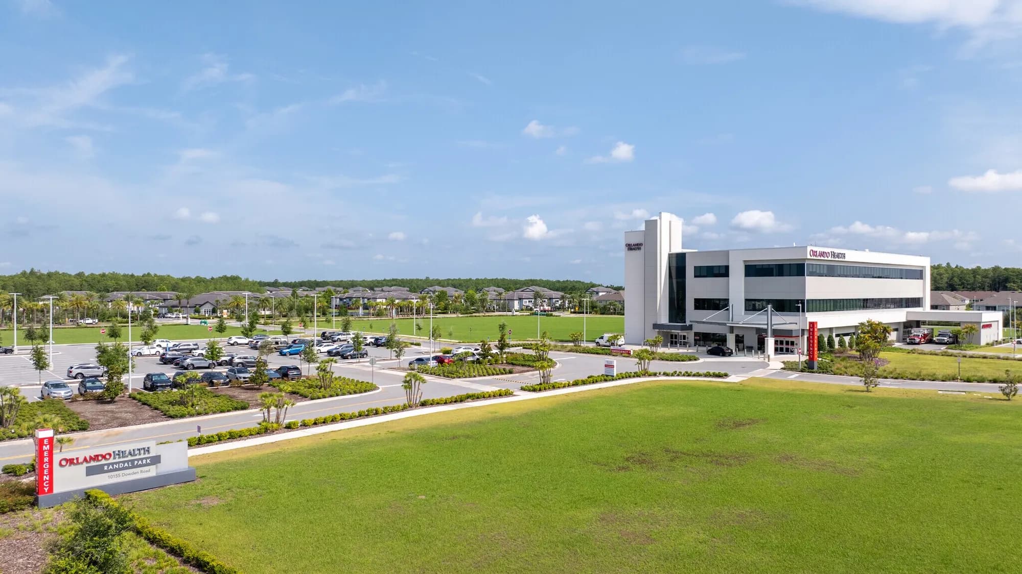 Orlando Health emergency room on the main boulevard in south Orlando