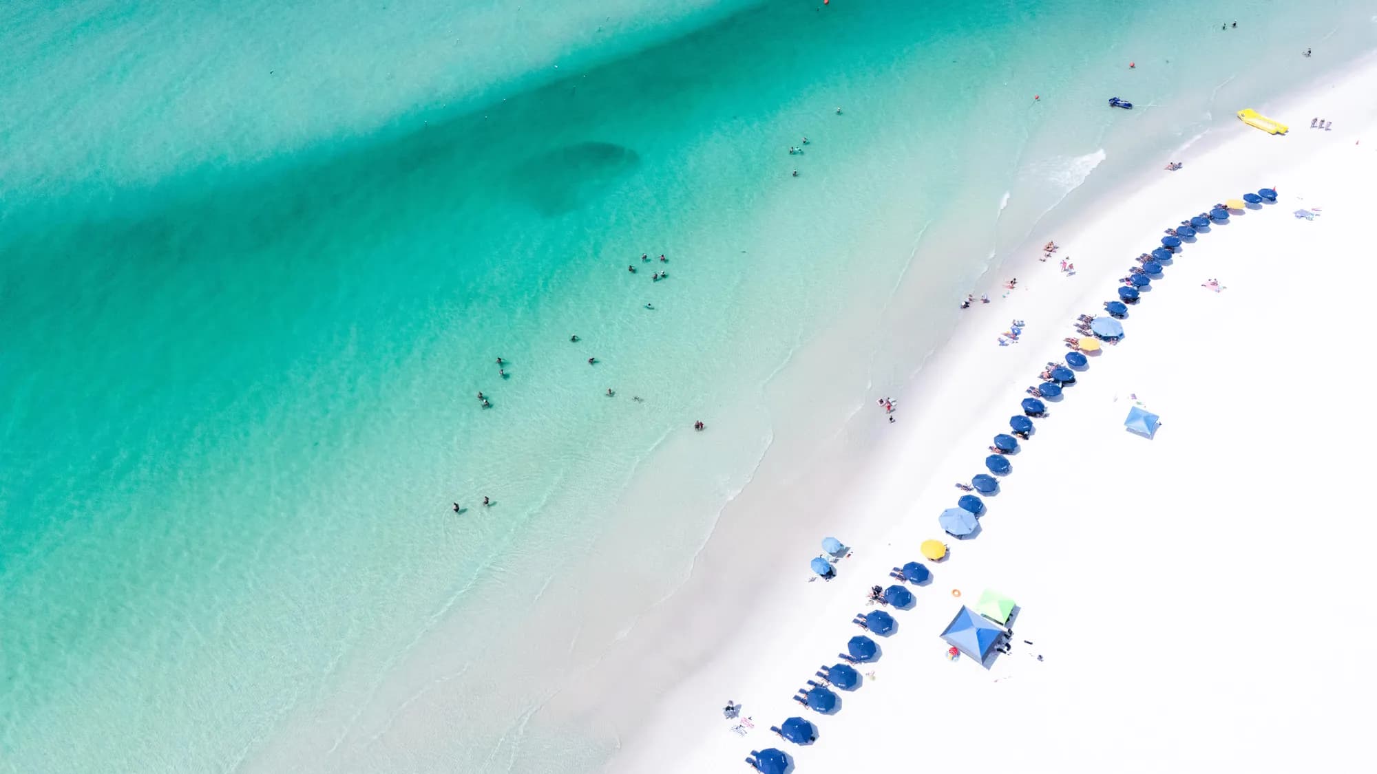 Santa Rosa Beach on the Florida Panhandle, from above